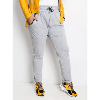 Dámské kalhoty Tepláky RV DR 4765.52 šedá 3XL