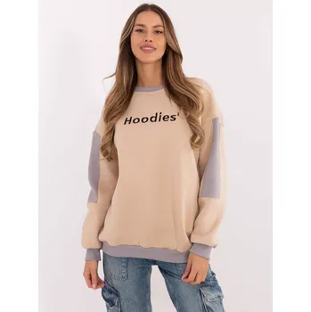 Dámská mikina Mikina EM BL 983.10X béžová jedna velikost