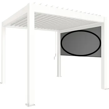 Pergola Biohort ZIP Motorová sluneční clona pro stranu 3m, Bíla (Originální příslušenství Biohort Pergola)