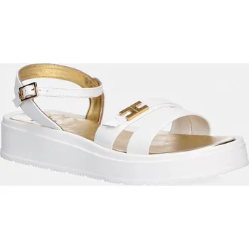 Dívčí sandály Dětské kožené sandály Elisabetta Franchi F4A2.E0593 bílá 00X, EUR 35