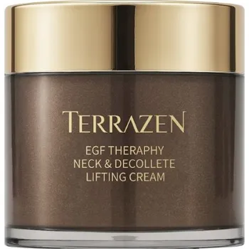 Pleťový krém TERRAZEN - EGF THERAPY NECK & DECOLLETE LIFTING CREAM - Intenzivní liftingový krém na krk a dekolt s EGF a Volufilinem pro pevnější kontury a vyhlazenou pokožku 100 g