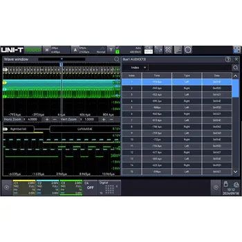 Revizní přístroj Uni-T MSO3000HD-AUDIO software upgrade