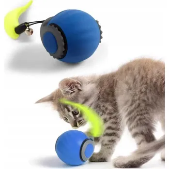 Hračka pro psa ZABAWKA DLA KOTA PSA UCIEKAJĄCA PIŁKA LED VIBRACE ELEKTRICKÝ CHVOST