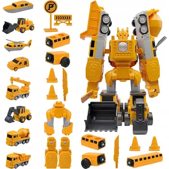 ostatní stavebnice BEDEE Magnetické STAVEBNICE – Stavební Vozidla – Vzdělávací HRAČKA pro děti od 2 let