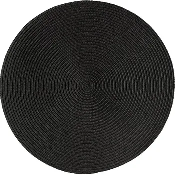 prostírání Prostírání na stůl, kulaté, černé