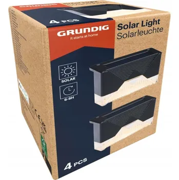 Venkovní osvětlení Solární světlo venkovní na schodiště i ploty sada 4 ks