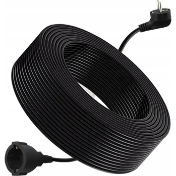 Napájecí kabel 30m PRODLUŽOVACÍ KABEL JEDNOZÁSUVKOVÝ S PEVNÝM ELEKTRICKÝM KABELEM 3×0.75mm2