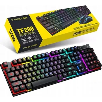 Klávesnice RGB HERNI KLÁVESNICE PRO HRÁČE PODSVÍCENÁ LED MECHANICKÁ