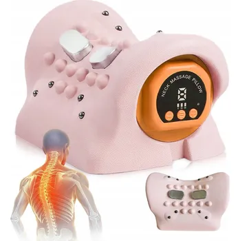 Masážní přístroj POLŠTÁŘ PODLOŽKA SHIATSU NA KRK A ZÁDA S NAHŘÍVÁNÍM EMS PRO ÚLEVU OD BOLESTI