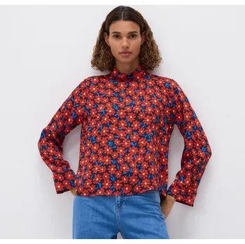 Dámská halenka Reserved - Vzorovaná viskózová halenka - vícebarevná - 873KB-MLC - 873KB-MLC-S