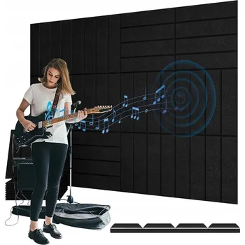 akustický panel 12 KS SAMOLEPICÍ AKUSTICKÉ PANELY 30X30CM NA STĚNU/STROPY