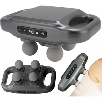 MASAŻER 4 GŁOWICE S VYSOKOU FREKVENCÍ PRO UVOLNĚNÍ SVALŮ ZAD A KRKU V CELÉM TĚLE