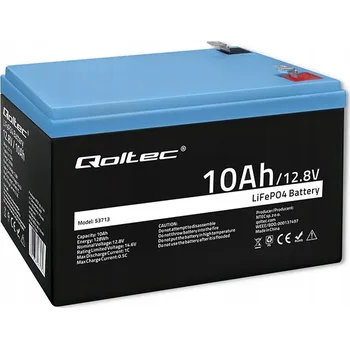 Záložní baterie Akumulátor LiFePO4 12,8V 10Ah Qoltec s BMS 128Wh pro karavan, UPS, loď