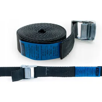Upínací popruh Upínací popruh 35 mm 3 m se samouzavírací sponou Biketec černý (homologace)