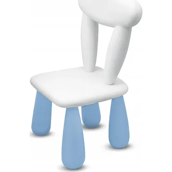 Jídelní židlička MALTEX Dětská židlička LUNA, Classic, Bílá/modrá