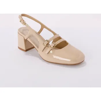 Slingback polobotky krémová 41