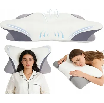 Polštář Ortopedický Polštář Pod Krk Chladivý s Paměťovou Pěnou Ulevující od Bolesti