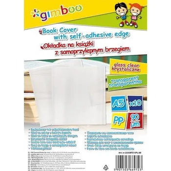 Set školních potřeb Okładka na książki 25x46cm transparentna 10sztuk