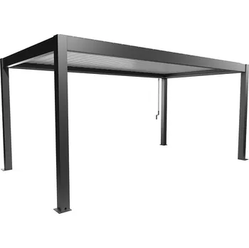 Pergola Biohort Hliníková Pergola 5,5x3, tmavě šedá metalíza / stříbrná metalíza (Originální pergola v kvalitě od Biohort)