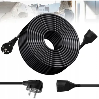 Napájecí kabel PRODLUŽOVACÍ KABEL PVC 30M ČERNÝ 3×0,75MM2 3680W PRO DOMÁCÍ SPOTŘEBIČE
