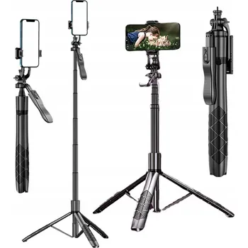 Stativ SELFIE tyč s Bluetooth dálkovým ovládáním, stativ TRIPOD, držák, Bluetooth stativ
