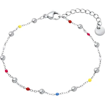 Náramek Barevný náramek z chirurgické oceli kuličky 3172
