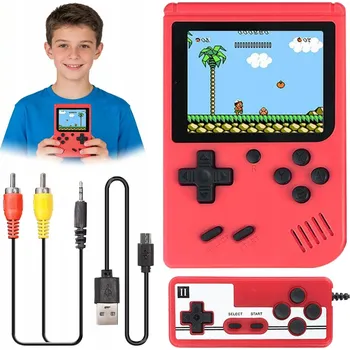 Herní konzole RETRO PŘENOSNÁ KONZOLE S 800 HRY 3" AV VÝSTUP PRO TELEVIZI