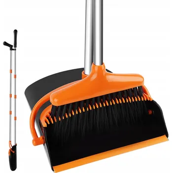 TALIFOCA Sada Smetáček a Lopatka s Dlouhou Rukojetí pro Úklid Podlah
