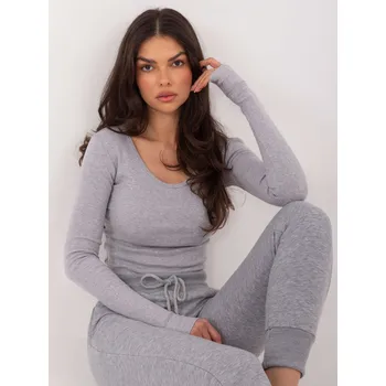 Dámská halenka Halenka WT BZ A1090.83 světle šedá jedna velikost