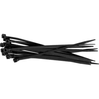 Pletivo Páska vázací, nylonová, černá, 3.6 x 140 mm, STALCO PERFECT, bal.100 ks