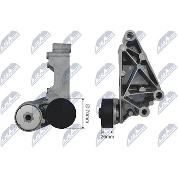 Napínací kladka, žebrovaný klínový řemen NTY RNK-FR-033