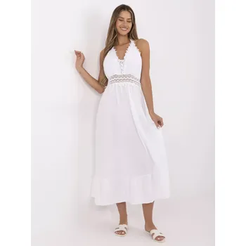 Dámské šaty Šaty MI SK 88573.83 bílé jedna velikost