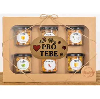 Dárková krabička Dárková sada Kešu či Mandlí 6ks NAMIXUJ si SÁM pro Tebe k narozeninám (Dárková sada Kešu či Mandlí 6ks NAMIXUJ si SÁM pro Tebe k narozeninám)