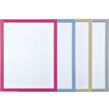 Kancelářský nábytek BI-OFFICE za sucha stíratelná tabule, 60x40cm, lakovaná, barevné rámy