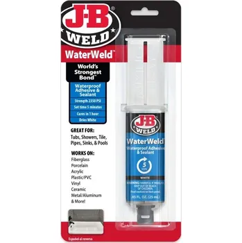Průmyslové lepidlo J-B WELD 50177 dvousložkové epoxidové lepidlo voděodolné WaterWeld ( 25ml ) 50177