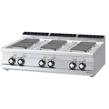 Sporák Sporák elektrický 6x plotýnka bez podestavby 400 V | RM - PCQT-712ET