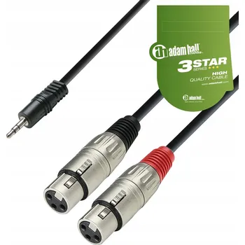 Audio kabel XLR kabel – 3,5 mm jack Adam Hall K3YWFF0600 6 m