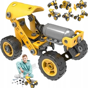 ostatní stavebnice STAVEBNICE 10 MODELŮ VOZIDEL STEM 1 12 KS VZDĚLÁVACÍ HRAČKA