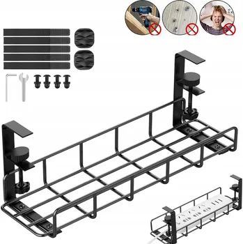 IP kamera KOŠ NA ADAPTÉRY, KOVOVÝ, S PRODYŠNOU SÍŤKOU, ČERNÝ, 16X12X40 CM