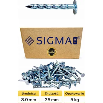 Hřebík Hřebíky lepenkové, kroucené 3,0x25 mm POZINK 5 kg