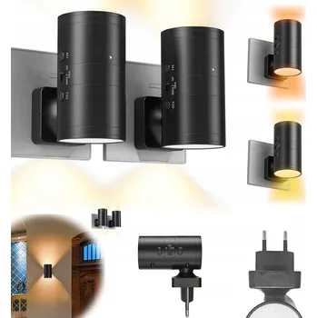 Nástěnné svítidlo Nástěnné svítidlo Bedee černé, integrovaný LED zdroj 3 W