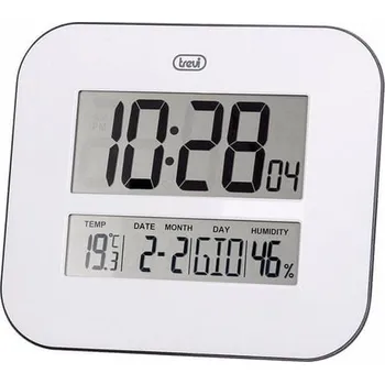 Hodiny Nástěnné hodiny Trevi bílé 1 cm