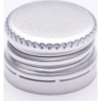 Zátka lahví -šroubovací 18x12mm, (Al+korek), 1ks,stříbrná