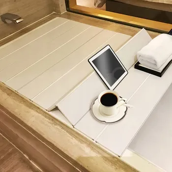 Skládací kryt na vanu 170x75 cm, bílý, PVC - Udržuje teplotu vody