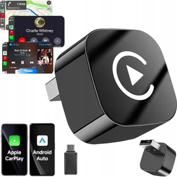 Bezpečnostní kamera Bezdrátový adaptér CarPlay Android Auto USB Smart Mini Box PnP