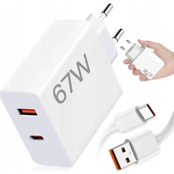 Síťová nabíječka Bedee, USB typ C pro Xiaomi 220 V bílá