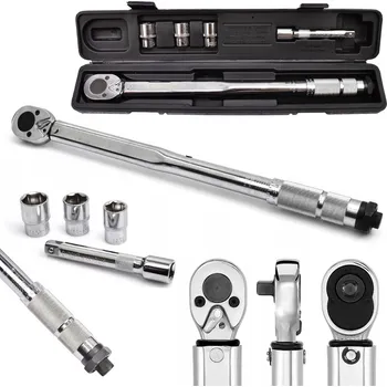 Klíč Momentový klíč 1/2" 28-210 Nm + 3 chromované hlavice 17 19 21 mm