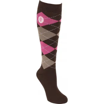 Jezdecké oblečení Jezdecké podkolenky Covalliero Brescia 325315 velikost vel. hnědo-růžové