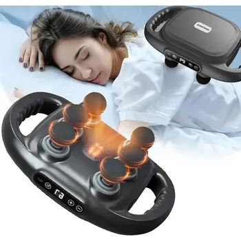 Masážní přístroj MASÁŽNÍ PŘÍSTROJ 6HLAVICOVÁ MASÁŽNÍ PISTOLE NA ZÁDA, TĚLO A CHODIDLA S 9 REŽIMY