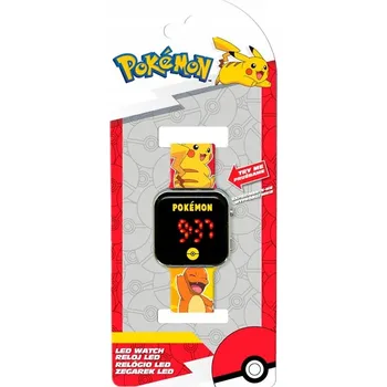 Hodinky LED digitální hodinky na ruku POKEMON Pikachu pro děti / Oficiální licence